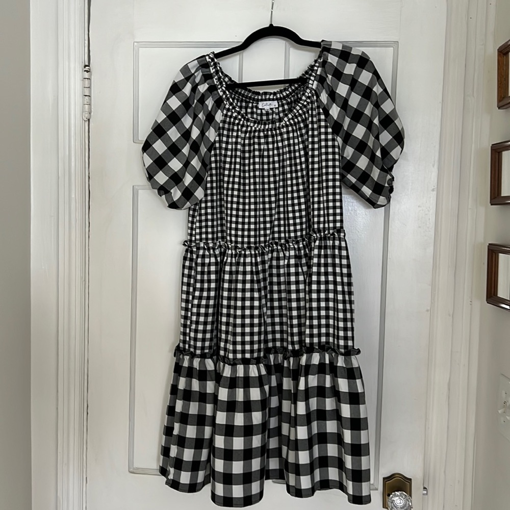 black/white gingham dress - shop ZOCO